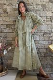 Nonni Gingham Ripley Skirt Olive